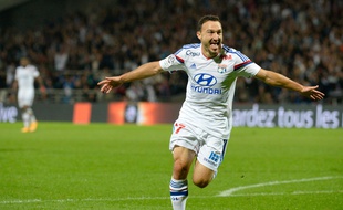 Steed Malbranque a au total inscrit dix buts en Ligue 1 sous le maillot de l’OL, comme ici face à Montpellier en octobre 2014 (5-1).