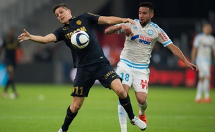 Mauricio Isla avec Guido Carillo à Marseille le 29 novembre 2015
