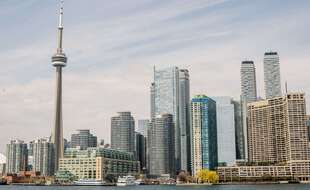 La ville de Toronto au Canada, le 25 avril 2021.