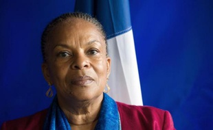 La Garde des Sceaux, Christiane Taubira, le 11 juillet 2014 à Besançon