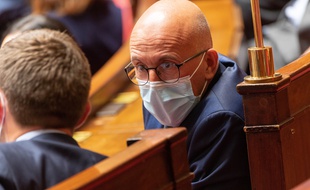 Le député LR des Alpes-Maritimes Eric Ciotti, le 11 mai 2020 à l'Assemblée nationale