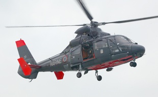Un hélicoptère Dauphin de la Marine est intervenu au large de la Gironde.