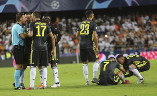 Ronaldo a été expulsé sévèrement lors de la rencontre entre la Juventus Turin et Valence en Ligue des champions, le 19 septembre 2018.