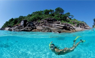 Quitte à jouer du tuba, autant le faire sur une île paradisiaque.