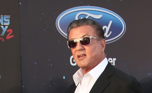 L'acteur Sylvester Stallone à la première hollywoodienne des Gardiens de la Galaxie 2