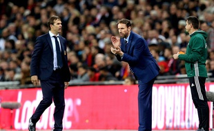 Gareth Southgate lors du match contre l'Espagne le 15 novembre 2016.