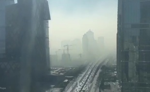 Nuage de pollution à Pékin