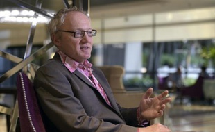 Toby Walsh, professeur d’Intelligence artificielle à l'Université New South Wales, lors d'une interview à l'AFP, le 28 juillet 2015 à Buenos Aires