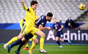 Giroud a inscrit ses 43e et 44e but en Bleu mardi soir.