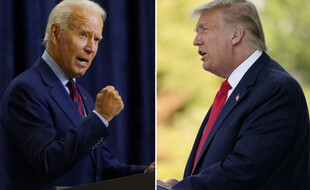 Joe Biden, en Pennsylvanie, et Donald Trump à la Maison-Blanche le 7 septembre 2020.