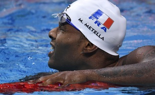 Medhy Metella médaillé de bronze au 100m nage libre à Budapest.
