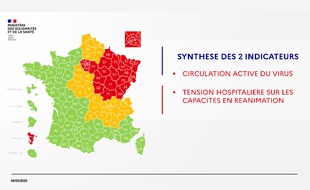 La carte épidémiologique du coronavirus en France au 6 mai 2020.