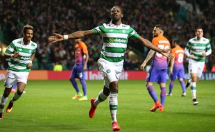 Moussa Dembele a inscrit un joli but pour le Celtic lors du match nul contre Manchester City (3-3) en Ligue des champions, le 28 septembre 2016.
