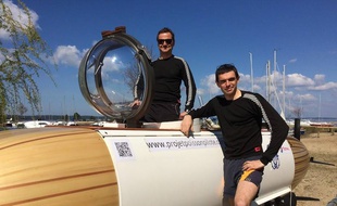 Michael de Lagarde et Antoine Delafargue vont traverser la Manche en sous-marin à pédales.