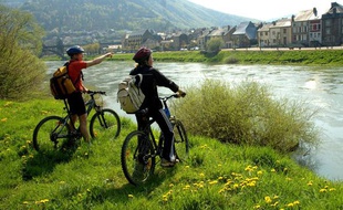 Randonnée en VTT dans les Ardennes, en 2009.
