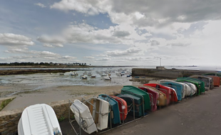 Le bord de mer sur la commune de Ploemeur (Morbihan)