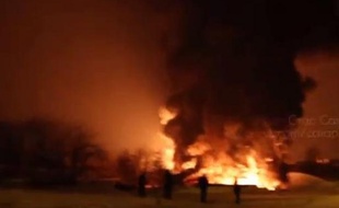 Incendie à Kirov en Russie