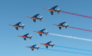 Illustration de la patrouille de France.