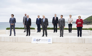 Photo des leaders du G7 le 11 juin 2021.