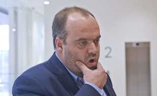 L'ancien directeur de Spanghero Jacques Poujol, au tribunal de Paris le 13 avril 2019.