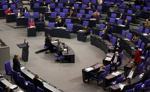 Dans l'hémicycle du Bundestag qui devra se prononcer sur ce projet de loi. (illustration)