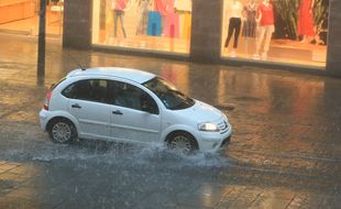 L'orage a éclaté peu après 14h à Strasbourg.