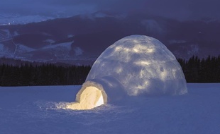 L'igloo-bar intimiste de Cauterets.