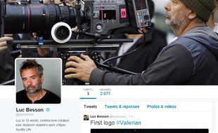 Luc Besson et son compte Twitter le 11 mai 2015