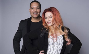Jimmie Wilson et Valentina Monetta, candidats de Saint-Marin à l'Eurovision 2017.
