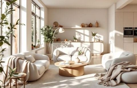 Cet été, adoucissez votre intérieur : la tendance des courbes transforme meubles et cuisines en refuge convivial