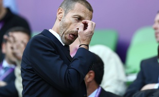 Alexandre Ceferin, le président de l'UEFA, lors de la finale de la Ligue des champions.