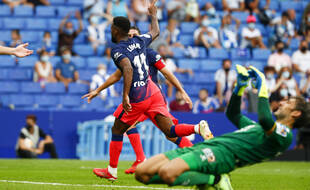 Thomas Lemar a offert la victoire à l'Atlético face à l'Espanyol Barcelone, le 12 septembre 2021.
