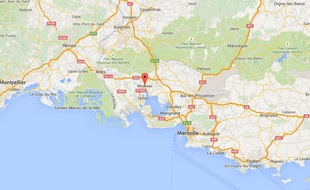 Google map de Miramas (Bouches-du-Rhône).