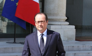 François Hollande à l'Elysée le 25 juillet 2014.