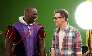 Omar Sy et Michel Hazavanicius sur le tournage du «Prince oublié»