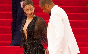 La chanteuse Beyoncé et son mari, le rappeur Jay-Z, au Met Gala en 2014