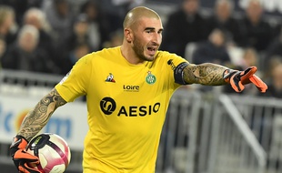 Stéphane Ruffier, ici lors du déplacement de l'ASSE le 5 décembre à Bordeaux (3-2).