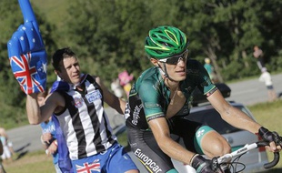 Pierre Rolland, le 12 juillet 2012 sur le Tour de France.