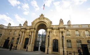 L'entrée du Palais de l'Elysée.