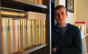 Le jeune romancier Edouard Louis en janvier 2015