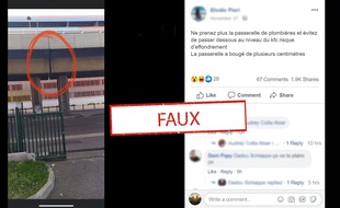 La passerrelle de Plombières ne présente en réalité aucune inquiétude