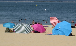 Jour de canicule à Arcachon, le 30 juin 2015 (illustration).