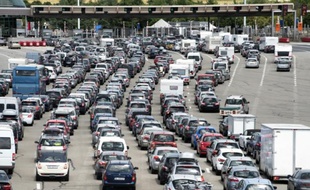 L'autoroute A6 près de Lyon, le 25 juillet 2015