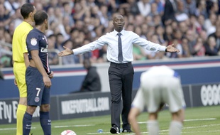 Claude Makélélé lors de PSG-Bastia, le 16 août 2014 au Parc des Princes.