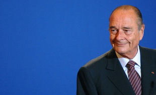 Jacques Chirac, alors président de la République, le 9 janvier 2007 à Bobigny