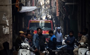 L'incendie a eu lieu dans le secteur de Anaj Mandi, à New Delhi.