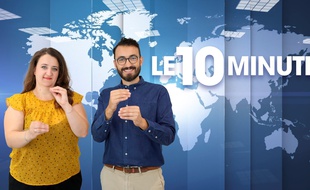 Le «10 Minutes», le nouveau magazine d'actualité hebdomadaire entièrement en langue des signes.