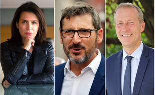 Christelle Morançais (LR), Matthieu Orphelin (écologistes) et Guillaume Garot (PS).
