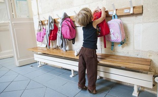 Un enfant dans une école maternelle à Bordeaux, en septembre 2013.