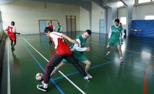 Match de futsal. (Illustration)